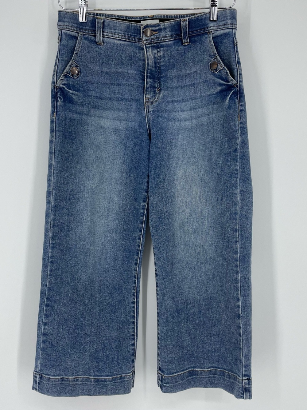 Curve Appral French Riviera 27-Inch High Rise Crop Wide Leg Jeans